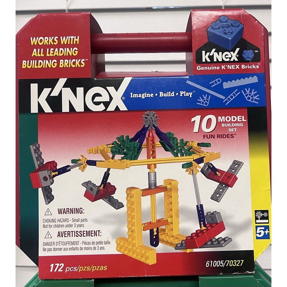 2 K'NEX 10 Model Building Sets Fun Rides & Wheel Action w/ Cases Factory Sealed - Picture 3 of 10